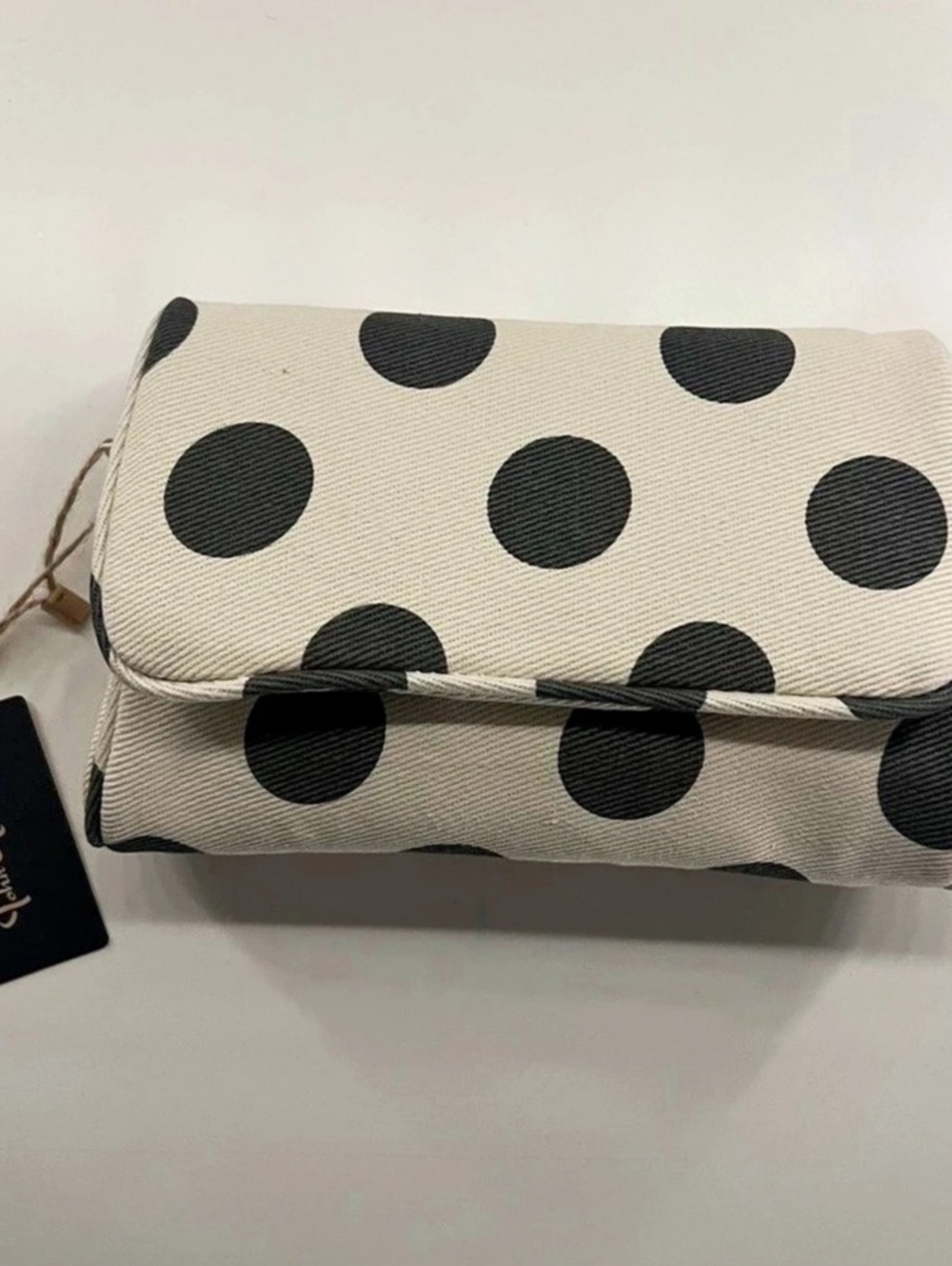 polka dot makeup pouch